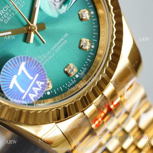 Swiss Quality Rolex Datejust II Citizen 8215 Watch Olive Green Dial Jubilee Strap 3