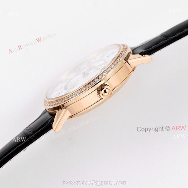 GF facytory High Quality Replica Rose Gold Jaeger Lecoultre Womens Watch 34mm 3