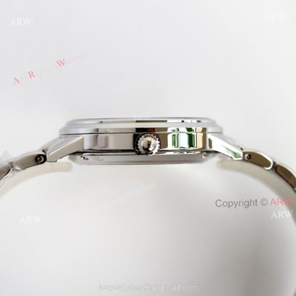 (GF) Swiss knckoff Jaeger Lecoultre Rendez-Vous Moon Blue Dial Watch with Diamonds 3