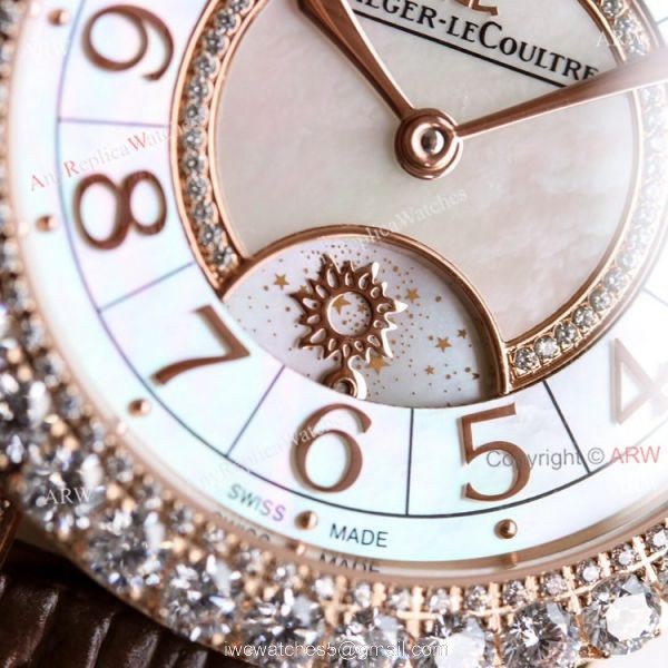 GF Jaeger Lecoultre Dazzling Rendez Vous Night and Day 36mm Diamond Watch Replica 3