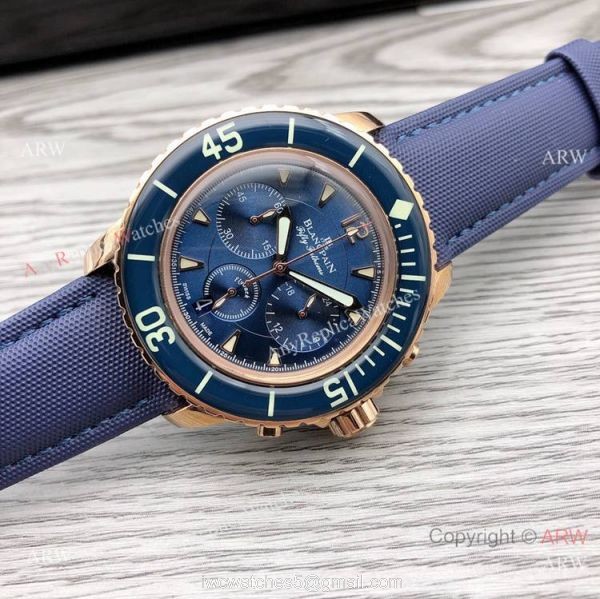 New! Copy Blancpain Fifty Fathoms VK Chronograph Watch 5085F 3