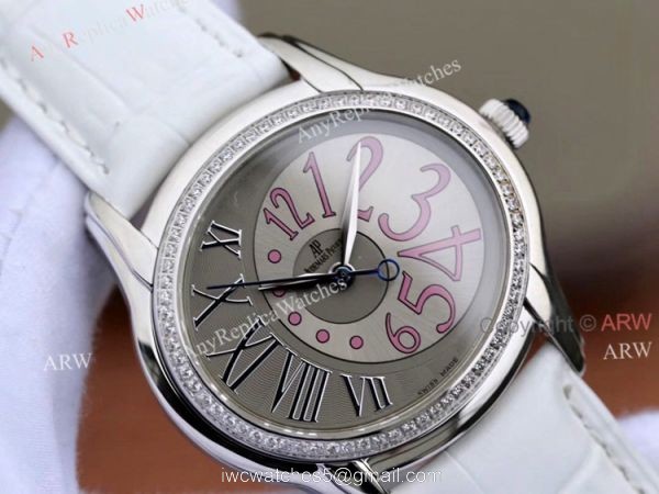Swiss Quality Replica Audemars Piguet Millenary Stainless Steel Diamond Watch 3