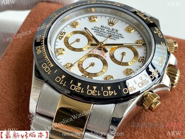 Copy Rolex Daytona A-7750 Chronograph Watch Two Tone 40mm 3