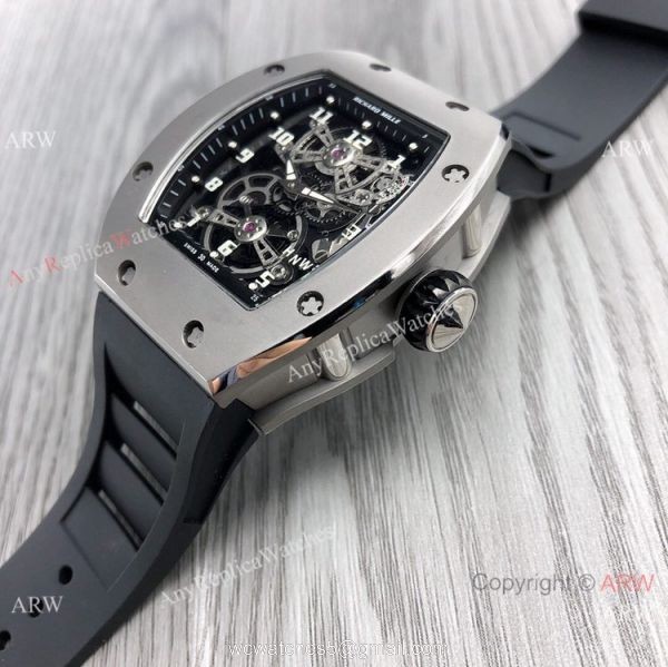 Swiss Richard Mille RM17-01 Tourbillion Watch Titanium Case 3
