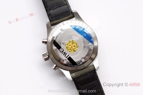 ZF Factory IWC Pilots Watch 7750 Chronograph Spitfire Stainless Steel 3