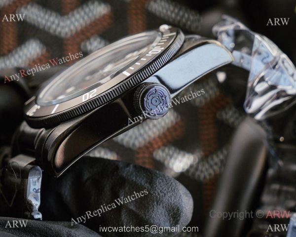 Vintage Tudor Heritage Replica Watch Solid Black Automatic 42mm 3