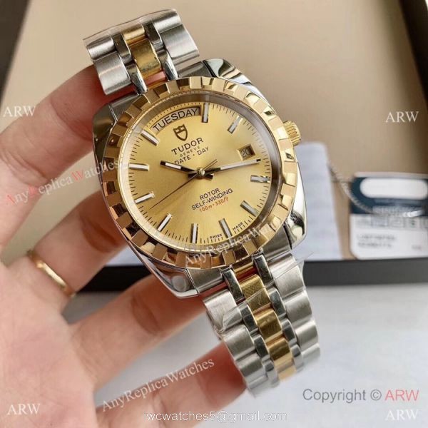 Copy TUDOR Glamour Date+Day Watch m56000 White Dial Watches 3