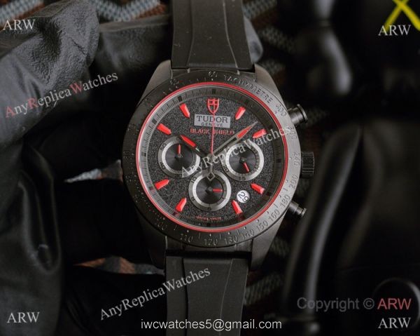 New! Copy Tudor Fastrider Black Shield chronograph Watches Men Size 3