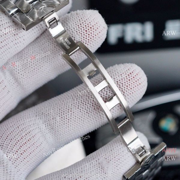 Iced Out Franck Muller Cintree Curvex Rose Gold Watch 43mm 3