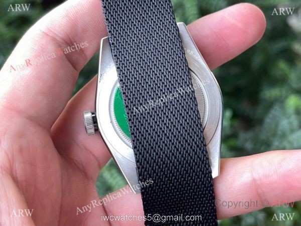 New! Swiss Grade Tudor Black Bay Cal.2824 Watch Black Nylon Strap Silver Dial 3