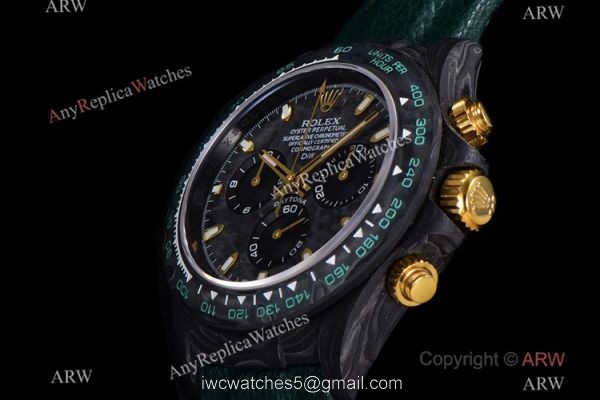 NEW! TW Factory Rolex diw Daytona 40 Watch NTPT Carbon 7750 Chronograph Military Green Strap 3