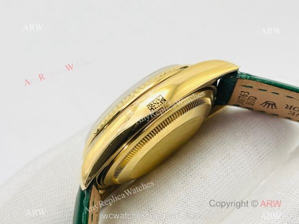 DR Factory Rolex Day date Green Version Copy Watch Swiss 2836 Movement 3
