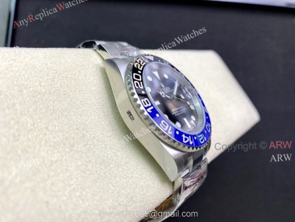 Clean Factory Best Rolex GMT Master ii Batman 2021 Copy Watch Swiss 3186 Movement 3