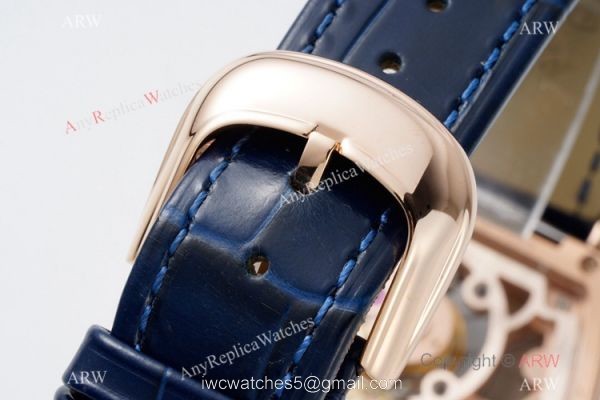 AB Factory Franck Muller Imperial Tourbillon Cintree Curvex Men Watch Rose Gold Blue Dial 3