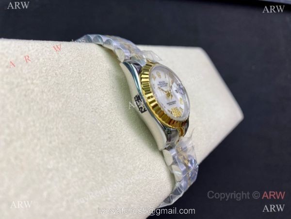Swiss Rolex Lady-Datejust 28 279174 Watch Two Tone MOP Dial 3