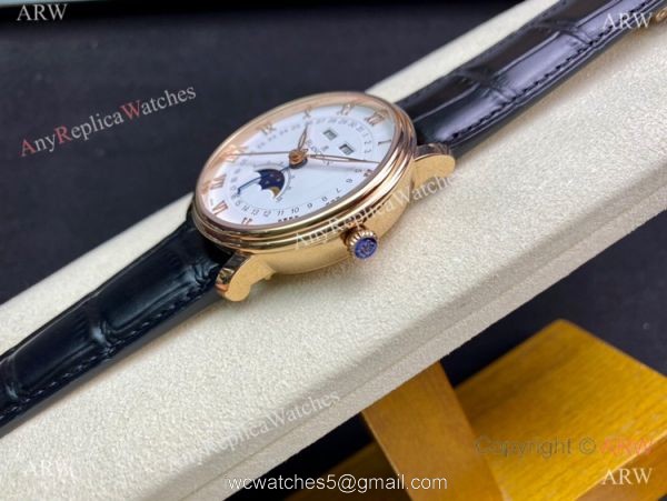 TW Factory Blancpain Villeret Cal.6654 Rose Gold Watch with Moon phase 3