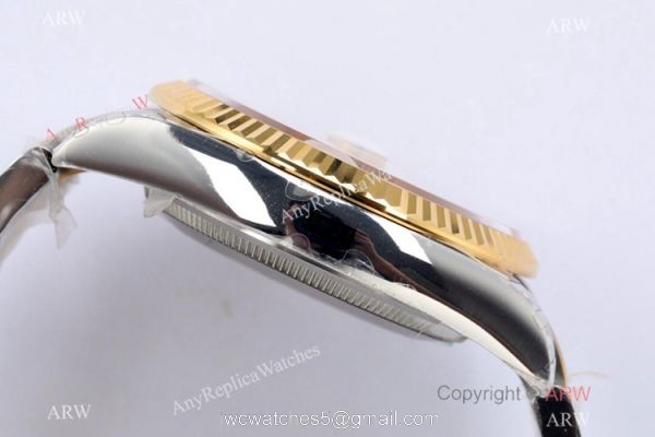 (EW) EW Factory Swiss 3235 Rolex Datejust 36 Gold Palm 2021 New 2-Tone Oyster Bracelet 3