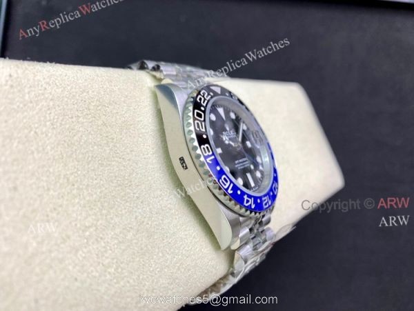 Clean Factory Rolex Batman Jubilee Bracelet Watch Superclone Rolex GMT Master 2 For Men 3