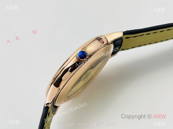 2021 New! MK Factory V4 Vacheron Constantin Patrimony Replica Watch Rose Gold Black Dial 40mm 3