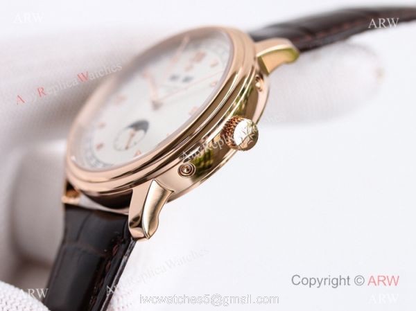 TWS Factory 1-1 Copy Vacheron Constantin Historiques Calendrier Complet 1948 40mm 3100v Watch Rose Gold White Dial 3