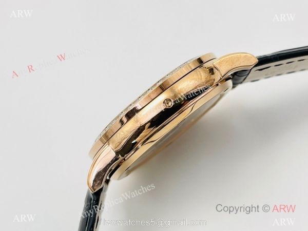 PFF Factory V4 Patek Philippe Sky Moon Celestial Watch Rose Gold Diamond Bezel 3