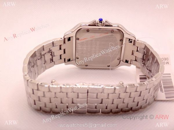 AAA Quality Copy Panthere De Cartier Quartz Watch 38mm Stainless Steel 3