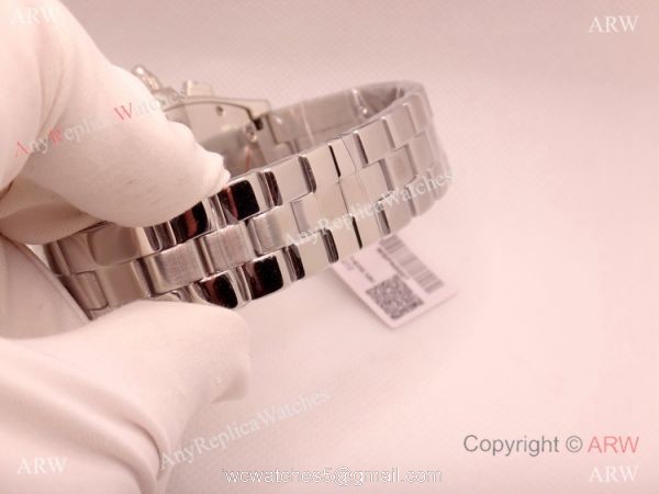 Clone Cartier Roadster de Stainless Steel Chronograph Watch 45mm Swiss Grade Case 3