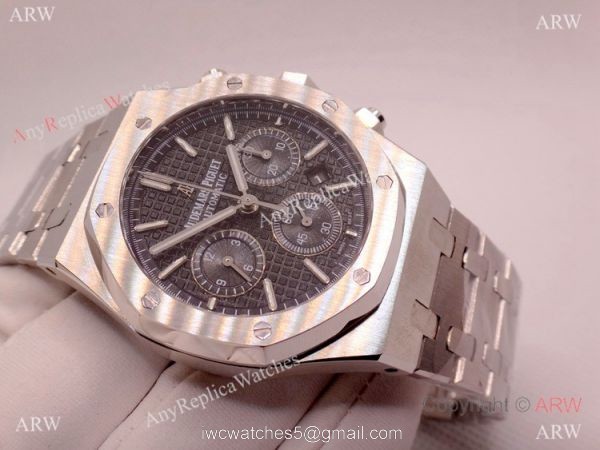 Swiss 7750 Audemars Piguet Royal Oak Replica Watch Black Dial 3