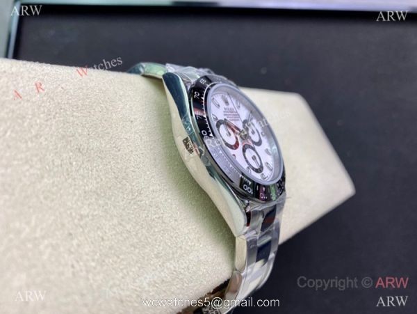 Swiss Copy Rolex Daytona A7750 Chronograph Watch Panda Dial Stainless Steel Case 3