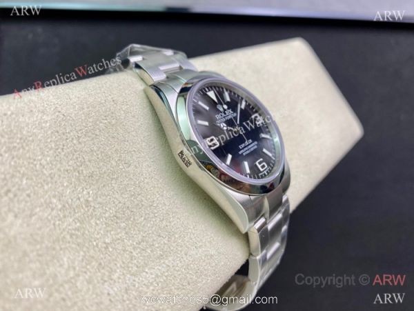 Swiss Grade Copy Rolex Explorer I Clone 3132 Black Dial Watch 39mm 3