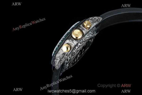 TW Factory Rolex Daytona DiW Carbon Swiss 7750 Replica Watch Oysterflex Strap Carbon-Lime Dial 40mm 3
