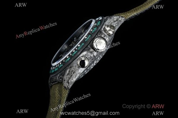 TW Factory Rolex Daytona Swiss 7750 Watch Carbon-Lime Case Panda Face 40mm 3