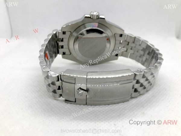 Copy Rolex GMT-Master II Blue/Brown Bezel Stainless Steel Watch 40mm NEW Jubilee Strap 3