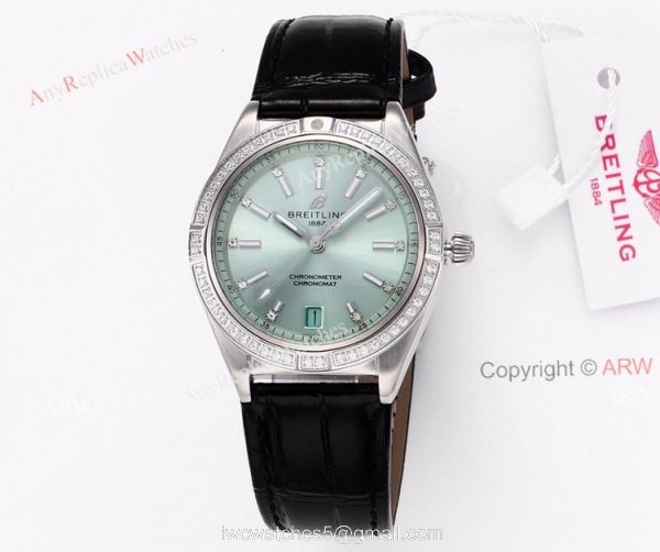 Buy Breitling Chronomat 36 Green Dial Watches Replica Online 3