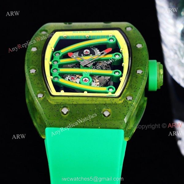 Green Richard Mille RM 59-01 Yohan Blake Tourbillon Watch Replica 3