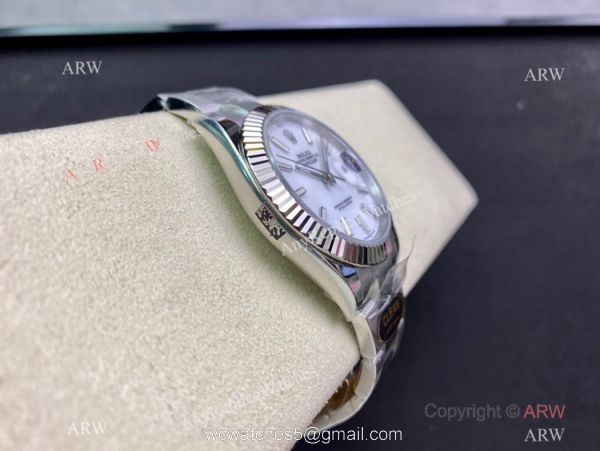 NEW Clean Factory Rolex Datejust II 41 3235 904L White Dial Oyster Bracelet Clean Datejust Watch 3