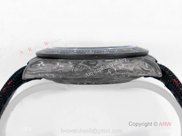 Super Clone Daytona Diw Carbon 4130 Noob 1:1 Best Edition Black Dial on Nylon Strap 3