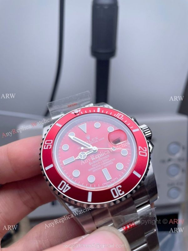 New 2021 Swiss Rolex Blaken Submariner Red Swiss 3135 Watch 904L Stainless Steel 40mm 3