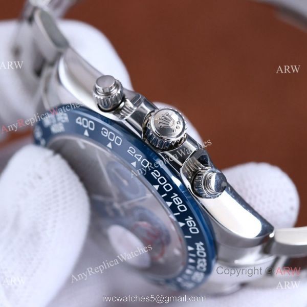 2022 New Swiss Quality Rolex Daytona Citizen 8215 Watch Blue Bezel 904l Stainless Steel 3