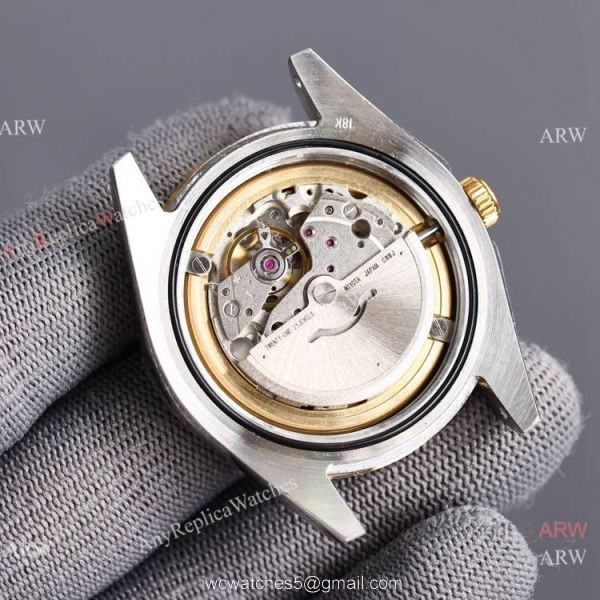 Swiss Quality Copy Rolex Datejust II 8215 Watch 904L Two Tone Diamonds Bezel 3