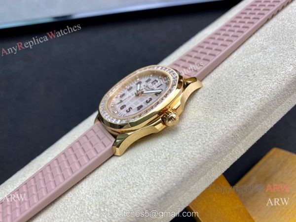 PPF Factory Patek Philippe Lady-Aquanaut Cal.324 Watch Yellow Gold MOP Dial 3