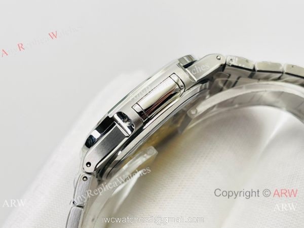 3K Factory 1:1 Best Patek Philippe Nautilus Ladies Cal.324 Watch Blue Face 34mm 3