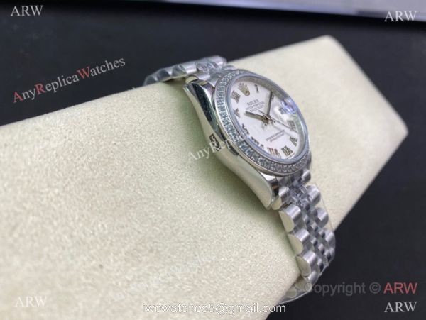 Swiss Copy Rolex Datejust 31mm Diamond Bezel watch with Jubilee Band 3