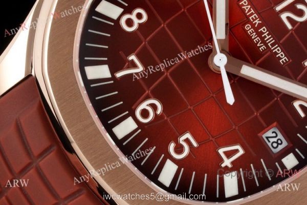 Swiss Quality Copy Patek Philippe Aquanaut Rose Gold Chocolate Dial Citizen 8215 Watch 3