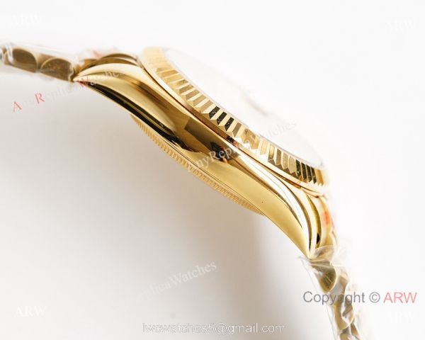 All Gold Replica 28mm/36mm Rolex Datejust Watch Citizen 8215 Movement 3