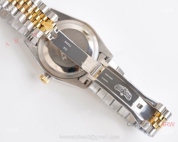 Two Tone White Face Replica Rolex Datejust Watch Citizen 8215 Movement 3