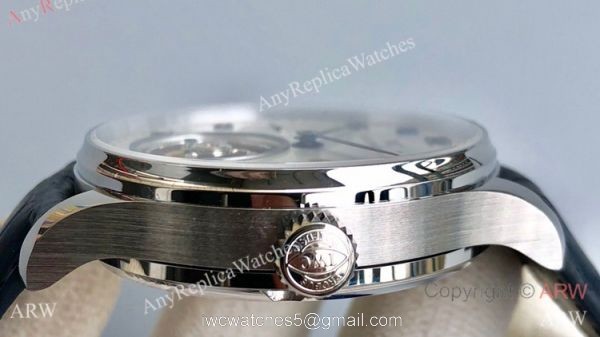 Super Clone IWC Portugieser Moon phase Tourbillon Edition Watch Stainless Steel White Dial 42mm 3