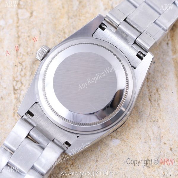 Replica Rolex Oyster Perpetual White Dial Stainless Steel Lady Watch 3