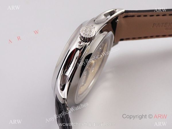 GR factory V2 Patek Philippe Geneve 5205g Moonphase White Dial Watch Swiss Grade 1 3