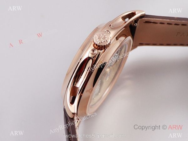 GR factory Patek Philippe Complications Moon phase 5205g Watch GRF V2 Version Rose Gold White 3